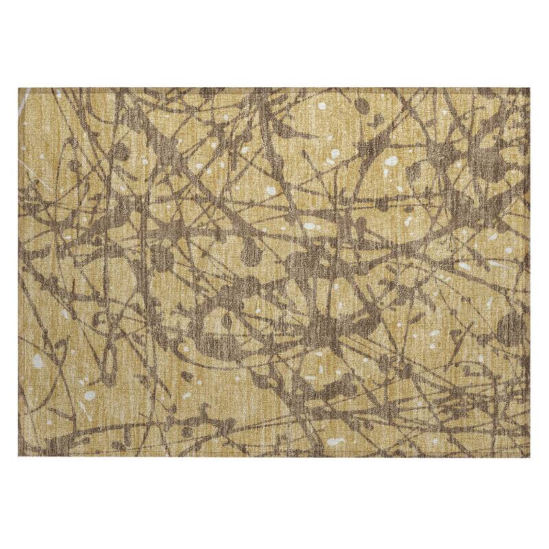 Machine Washable Indoor/ Outdoor Modern Campo Chantille Rug