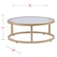 preview thumbnail 15 of 17, SEI Furniture Grant Glam Gold 2-piece Nesting Cocktail Table Set