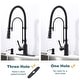 preview thumbnail 87 of 87, WOWOW Single Handle Gooseneck Pull Down Sprayer Kitchen Faucet