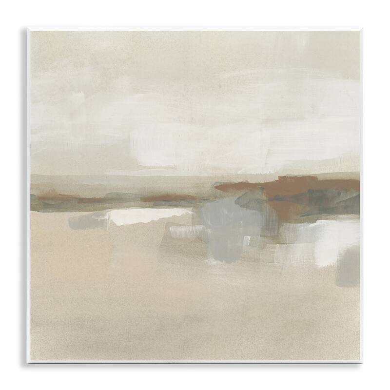 Stupell Abstract Neutral Land Wall Plaque Art Design By June Erica Vess - 12 x 12