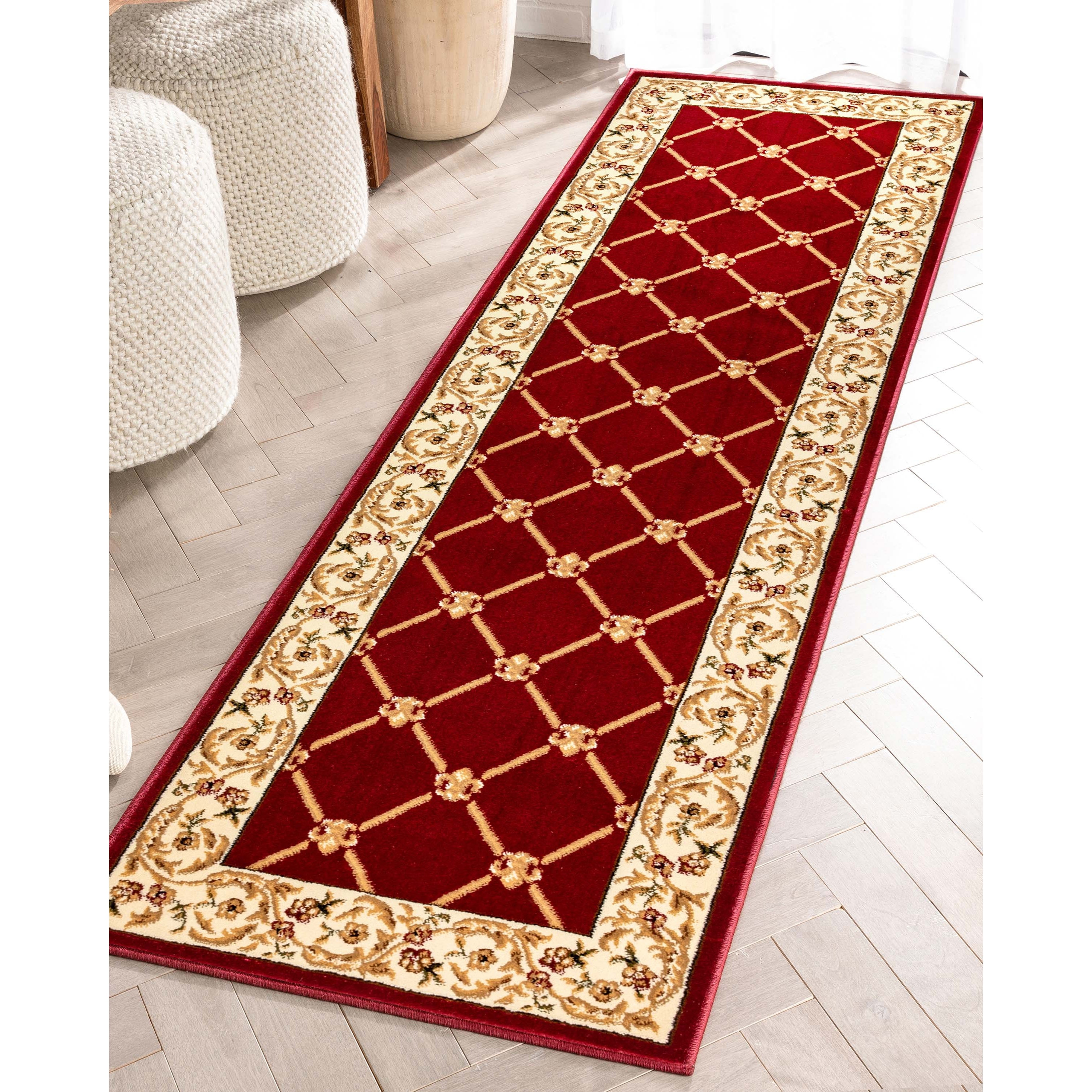 Well Woven Agra Royal Trellis Runner Rug