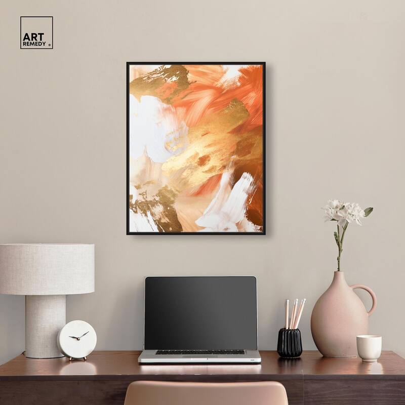 Golden Yellow Citrus Burst II Canvas by Art Remedy