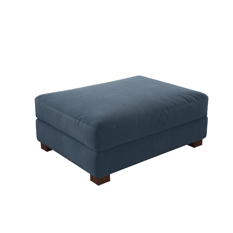 Rectangular Corduroy Oversized Ottoman