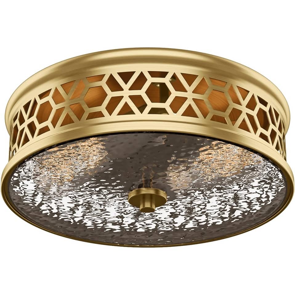 2 light vintage ceiling light gold bedroom light glass, metal corridor light