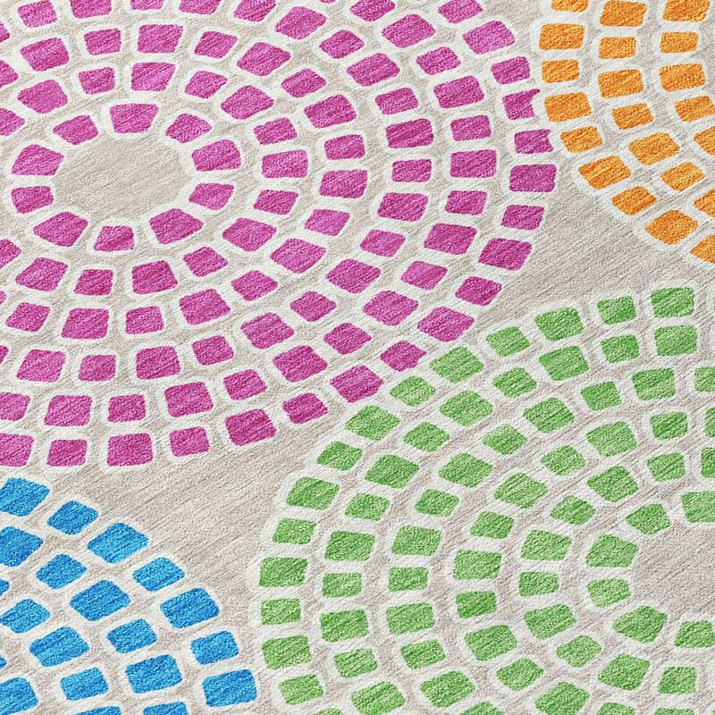 HomeRoots Geometric Transitional Rectangle Outdoor Rug