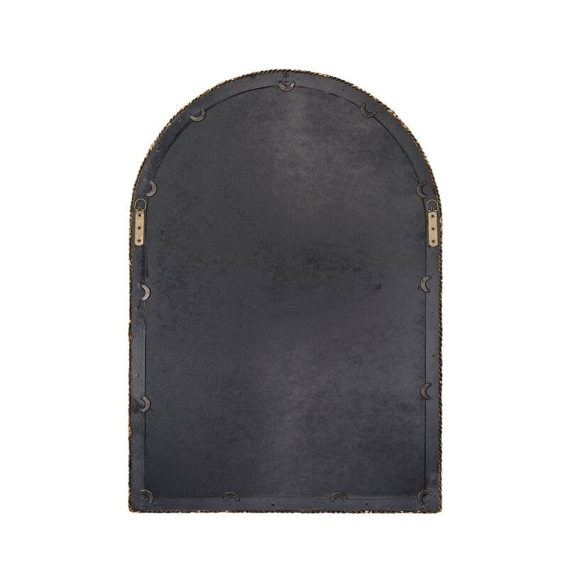 Alden Décor Vista Seagrass Arch Wall Mirror