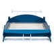 preview thumbnail 9 of 7, Blue Full Size Race Car Platform Bed with Storage