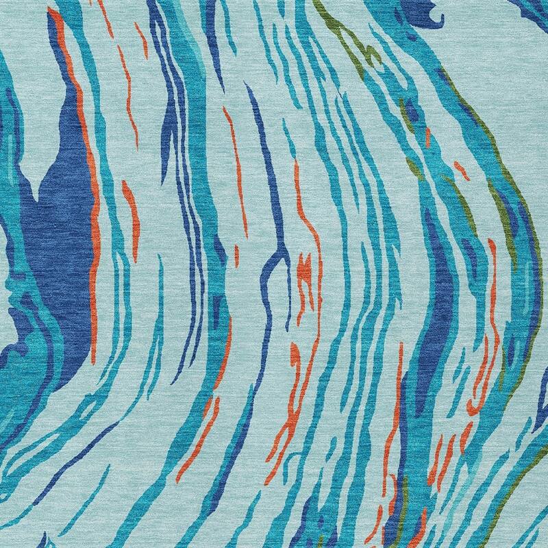 HomeRoots Abstract Transitional Rectangle Outdoor Rug