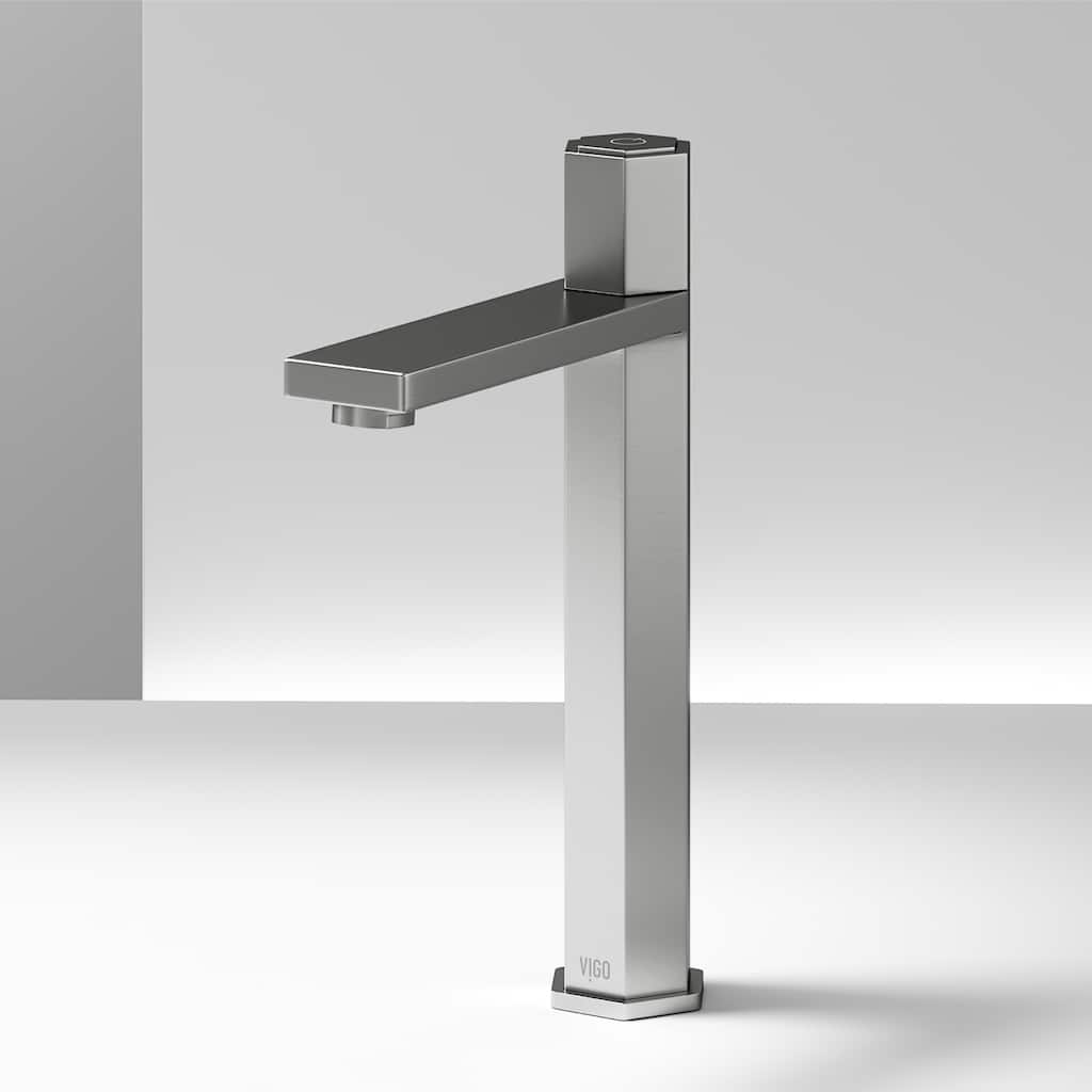 VIGO Nova 10" H Single Handle Single Hole Vessel Bathroom Faucet