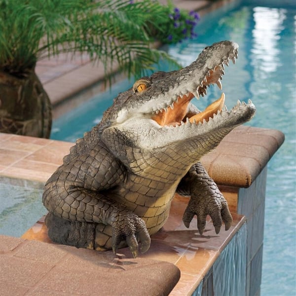Alligator Round Bath Mat