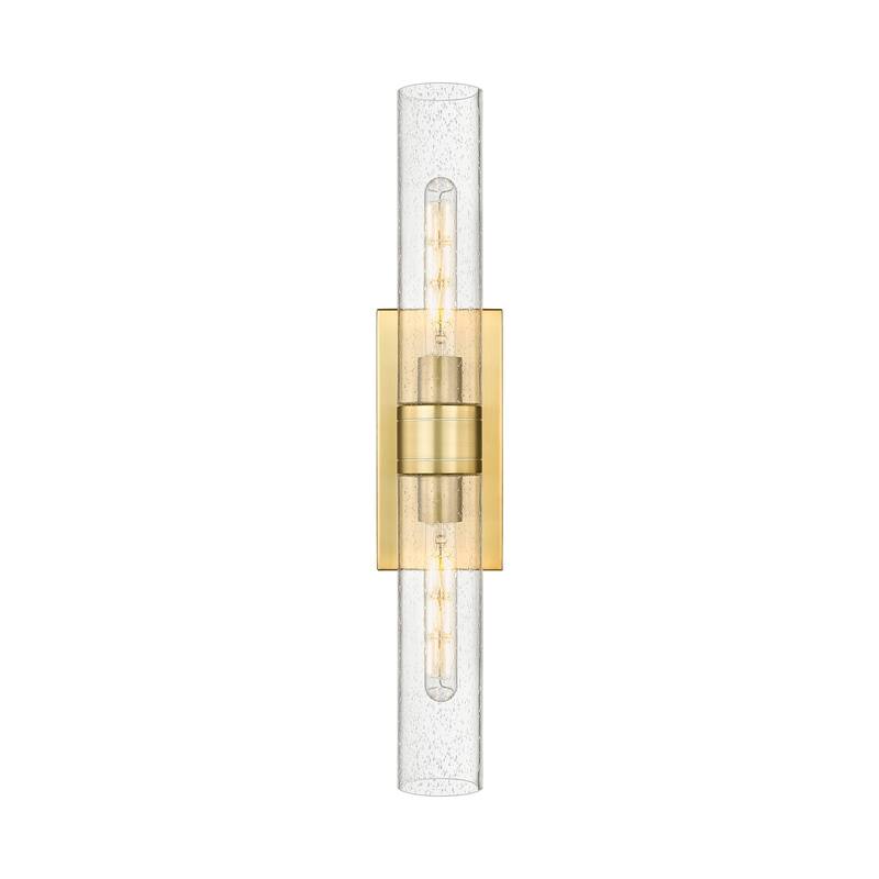 Innovations Lighting Ballston Urban - 2 Light 11" Wall-Mounted Bath Vanity Light - Satin Gold/Seedy