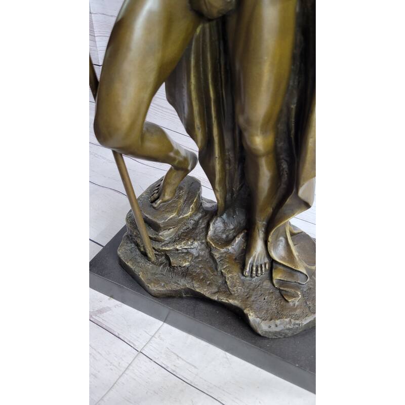 Greek Warrior Hero Achilles Hercules Odysseus Mythology Statue Sculpture Bronze Metal