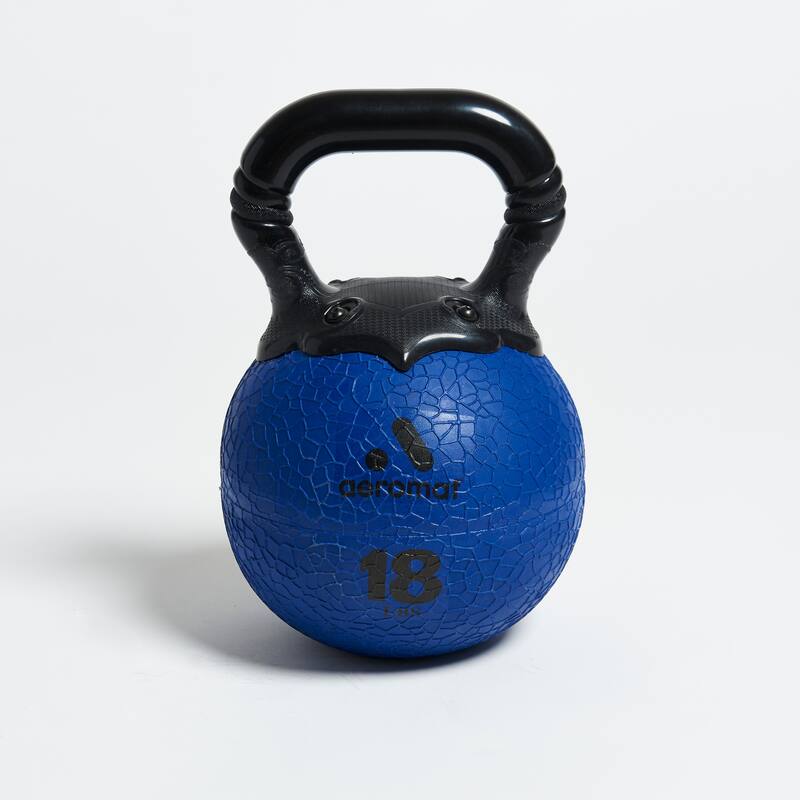 Aeromat Elite Kettlebell Medicine Ball - Blue - 18 lbs
