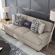 preview thumbnail 2 of 1, Furniture of America Chestnut Farmhouse Ivory Chenille Cushioned Sofa