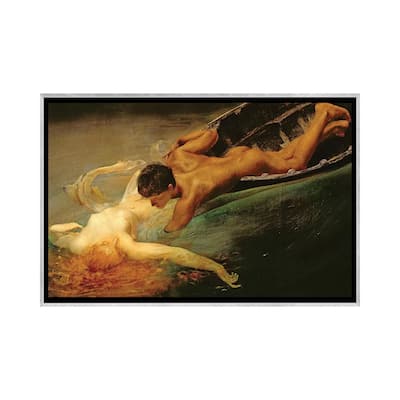 iCanvas "Green Abyss, 1862 " by Giulio Aristide Sartorio Framed