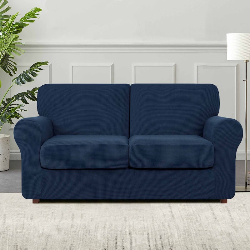 Subrtex 9-Piece Stretch Sofa Slipcover Sets with 4 Backrest Cushion Covers and 4 Seat Cushion Covers