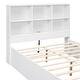preview thumbnail 7 of 20, Wooden Full Size Bed Platform Bed with Storage Bookcase Headboard, 2 Storage Drawers & Charging Station for Kids Boys Girls