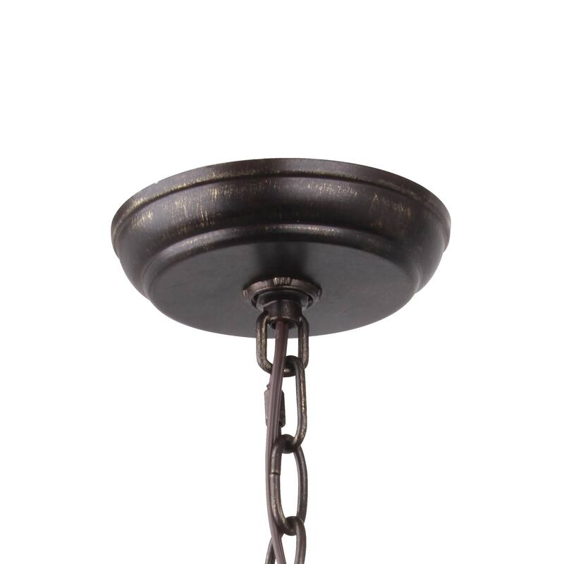 Luna 12 Light Bronze & Gold Chandelier - 60'' W x 63'' H