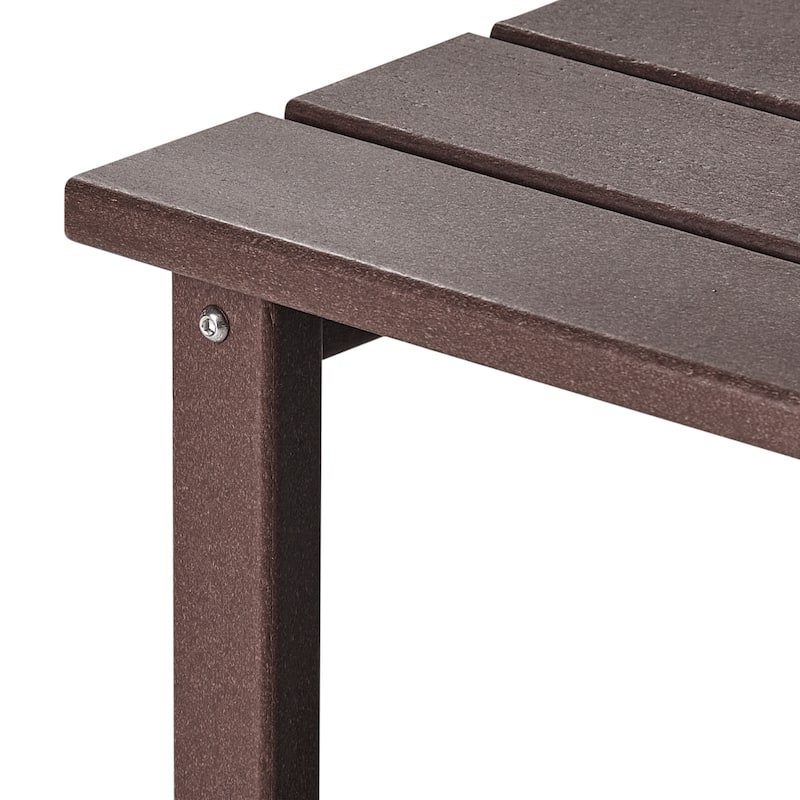 Polytrends Laguna Hdpe All Weather Outdoor Patio Square Side Table