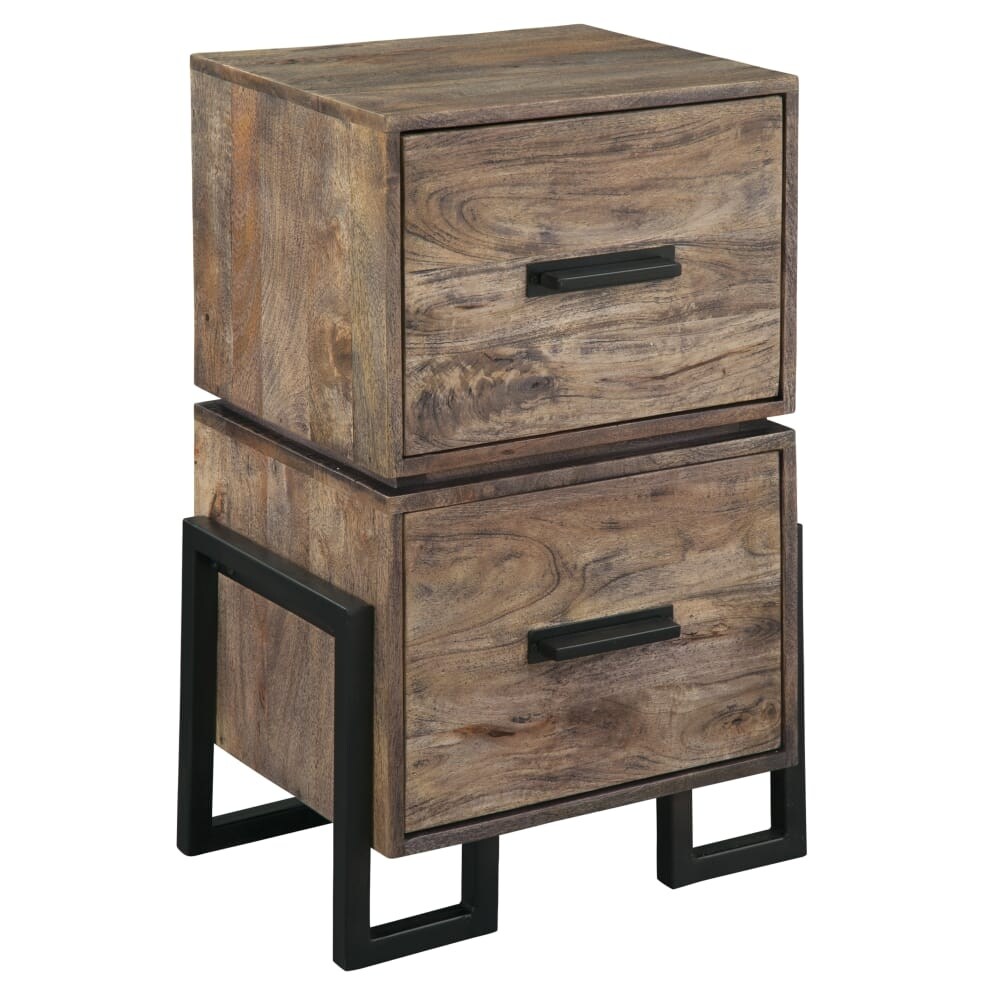 Shop Hekman 27762 17 Inch Wide Metal Framed Wood Filing Cabinet