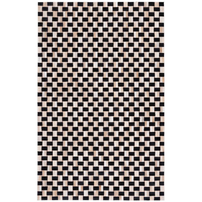 SAFAVIEH Handmade Studio Leather Shawanda Mid-Century Modern Rug