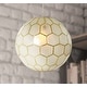 preview thumbnail 1 of 56, Capiz Honeycomb Globe Pendant Light 12.0"L x 12.0"W x 11.0"H - Gold