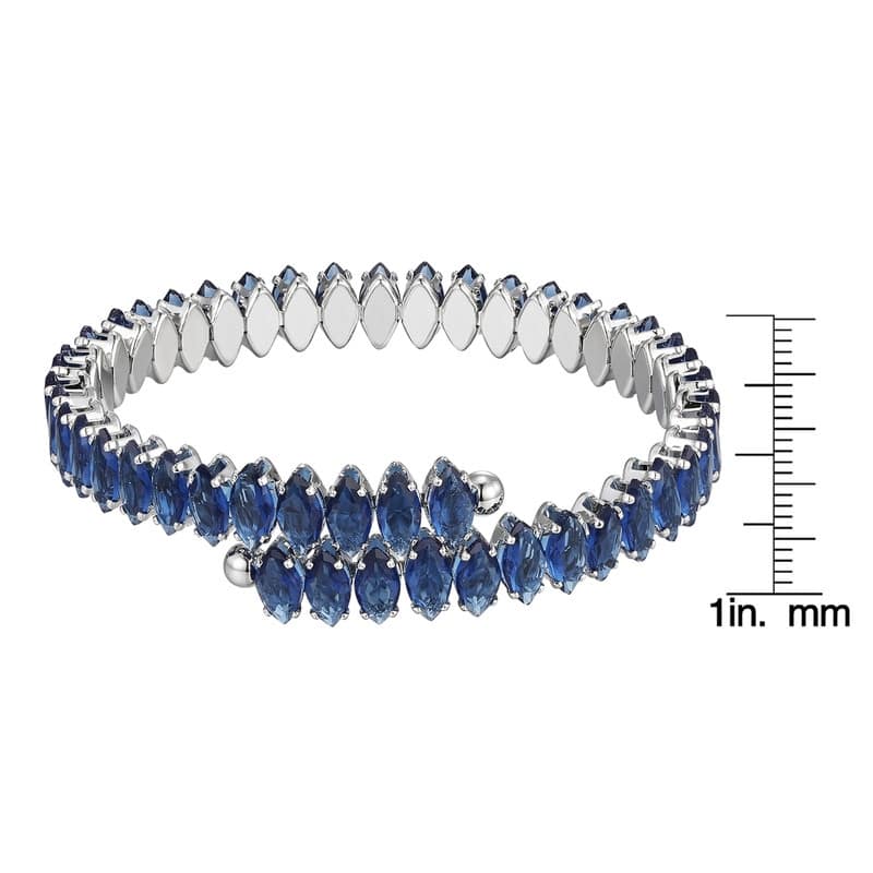 Victoria Townsend Cubic Zirconia Marquise Cuff Bracelet