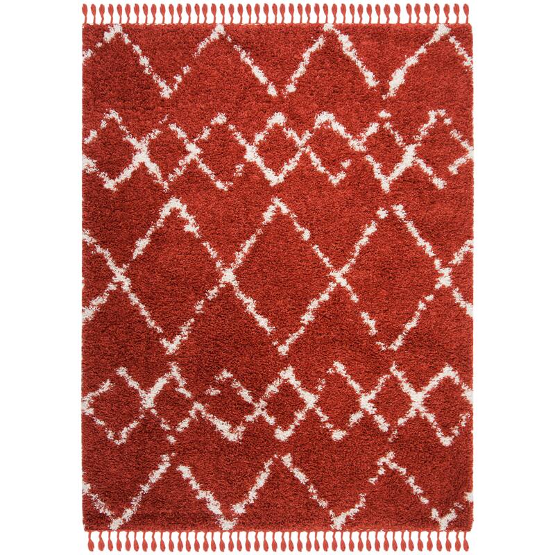 SAFAVIEH Pro Lux Shag Darcia Moroccan Tassel 2.4-inch Thick