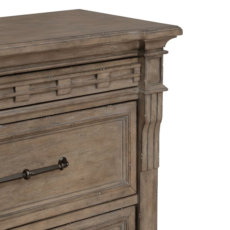 Town & Country Dusty Taupe 8 Drawer Dresser