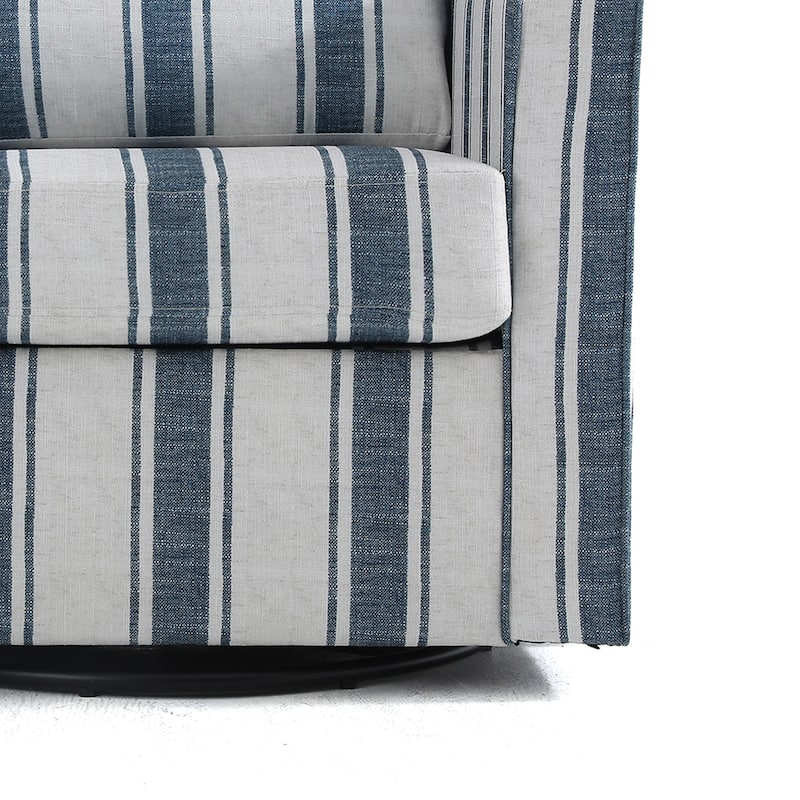 Modern Swivel Upholstered Armchair Accent chair Set of 2