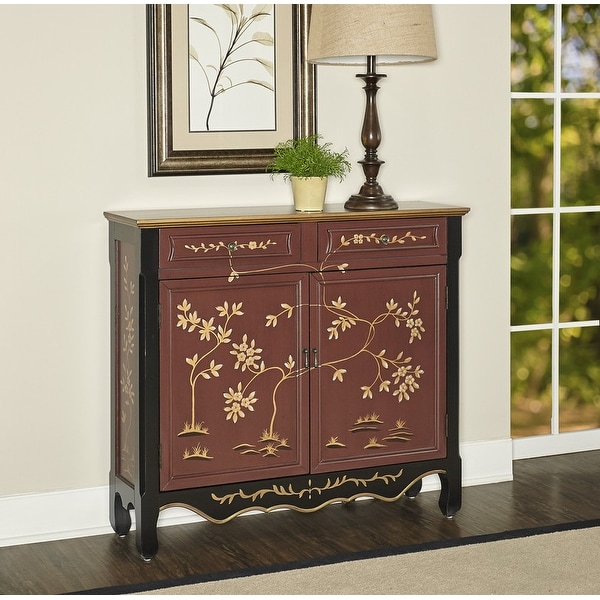 Powell Canton Red Oriental Console. Opens flyout.