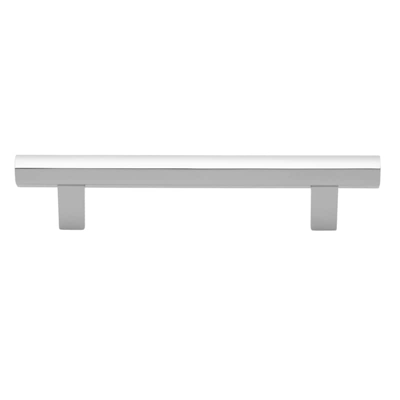 GlideRite 5 in. Center Polished Chrome Hexagon Bar Pulls (5-Pack) - Polished Chrome