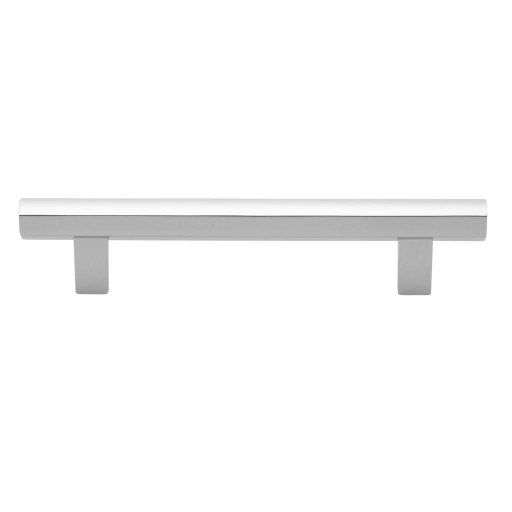 GlideRite 5 in. Center Polished Chrome Hexagon Bar Pulls (5-Pack) - Polished Chrome