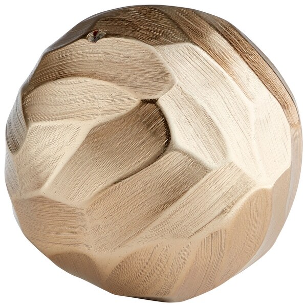 Cyan Design 09800 Delovine 4-1/4" Diameter Aluminum Decorative Sphere - Champagne