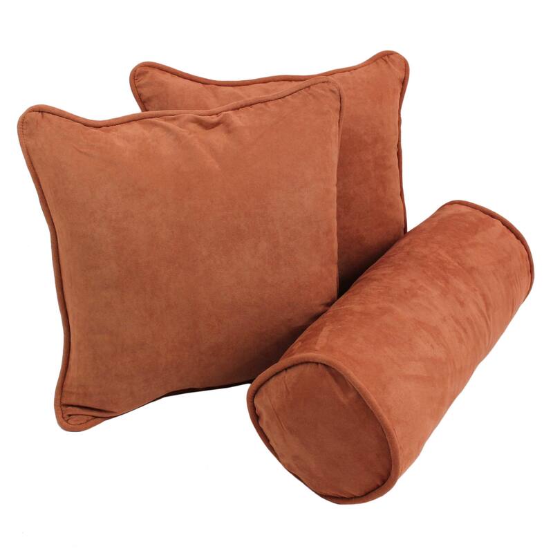 Blazing Needles Delaney 3-Piece Indoor Throw Pillow Set - Spice