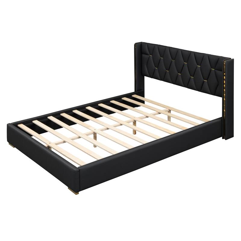 PU Upholstered platform bed