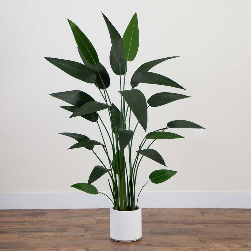 Sky Bird Artificial Potted Tree - 5.25' - Green and White