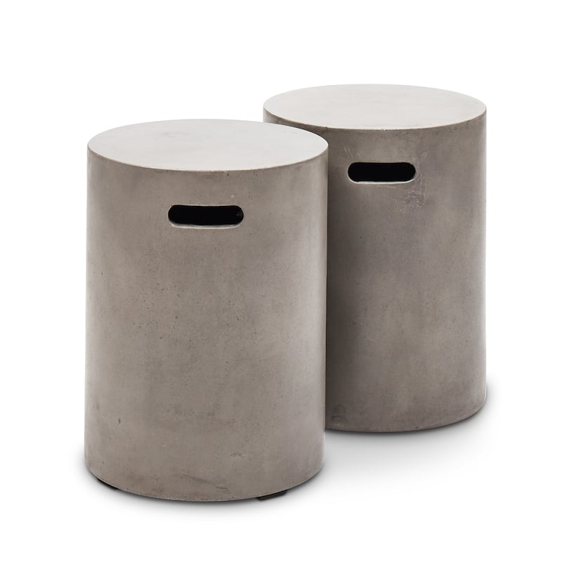 Urbia Cylinder Concrete Stool - N/A