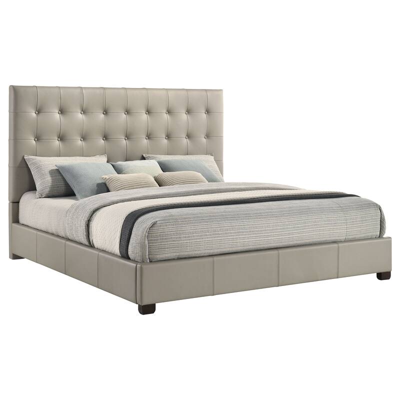 Medley Genuine Leather Platform Bed