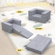 preview thumbnail 7 of 5, Toddler Couch with Blanket,3-in-1 Luminous Kids Couches and Sofas Fold Out, Convertible Sofa to Playful Slide for Girls and Boys