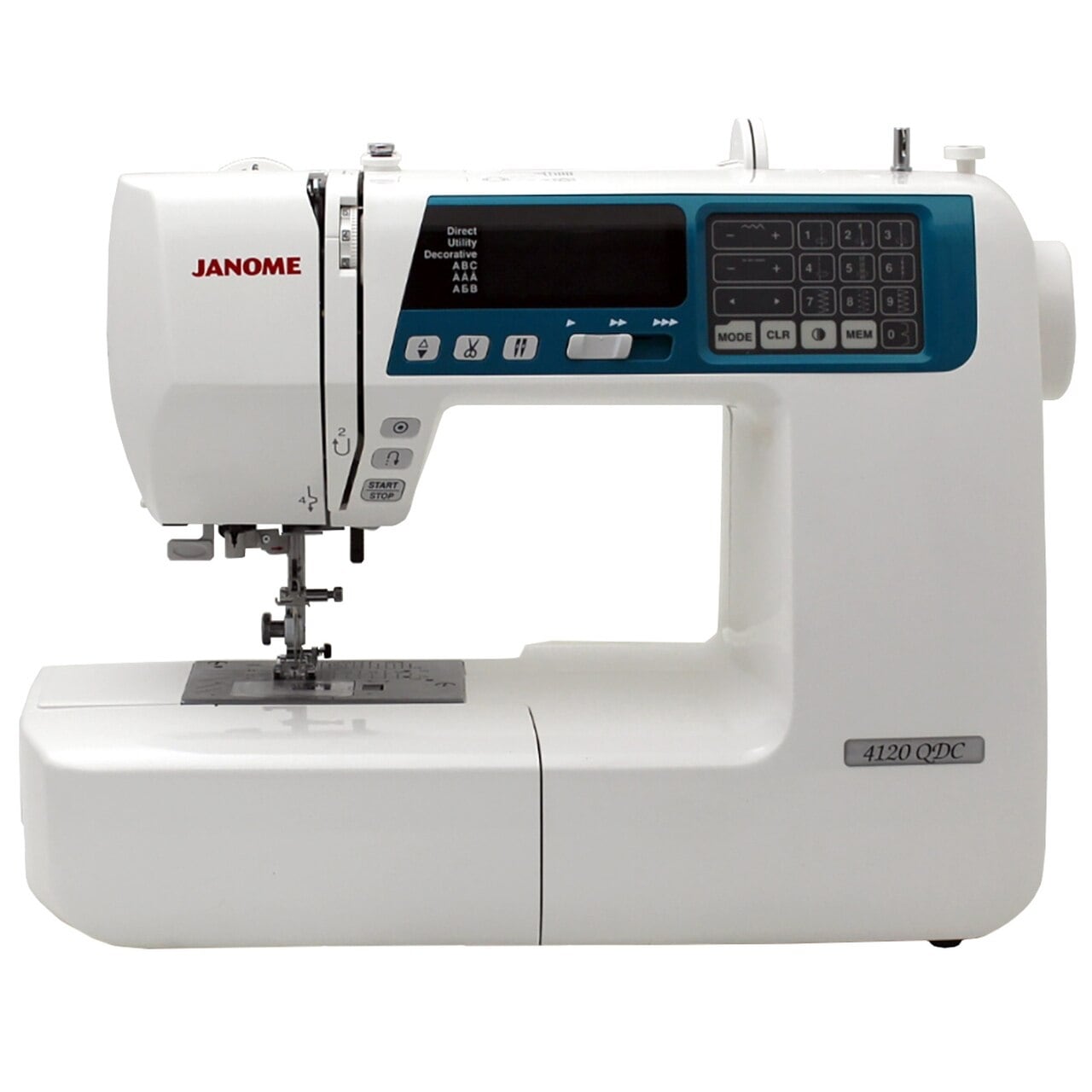 Portable Serger Overlock Machine W/Free Bonus Janome 8002D 3 & 4 Thread 