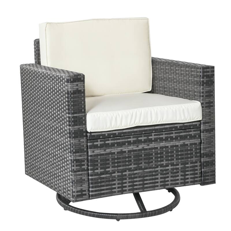 GDFStudio Outdoor Swivel Rocker Chair