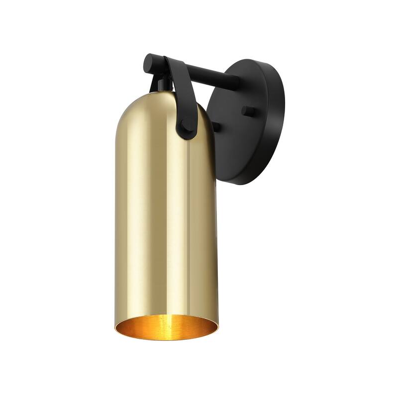 SAFAVIEH Lighting Ranya 6-inch Downward Light Wall Sconce with Bulbs (Set of 2) - 5.5 In. W x 5.1 In. D x 12 In. H - 6Wx5Dx12H - Gold
