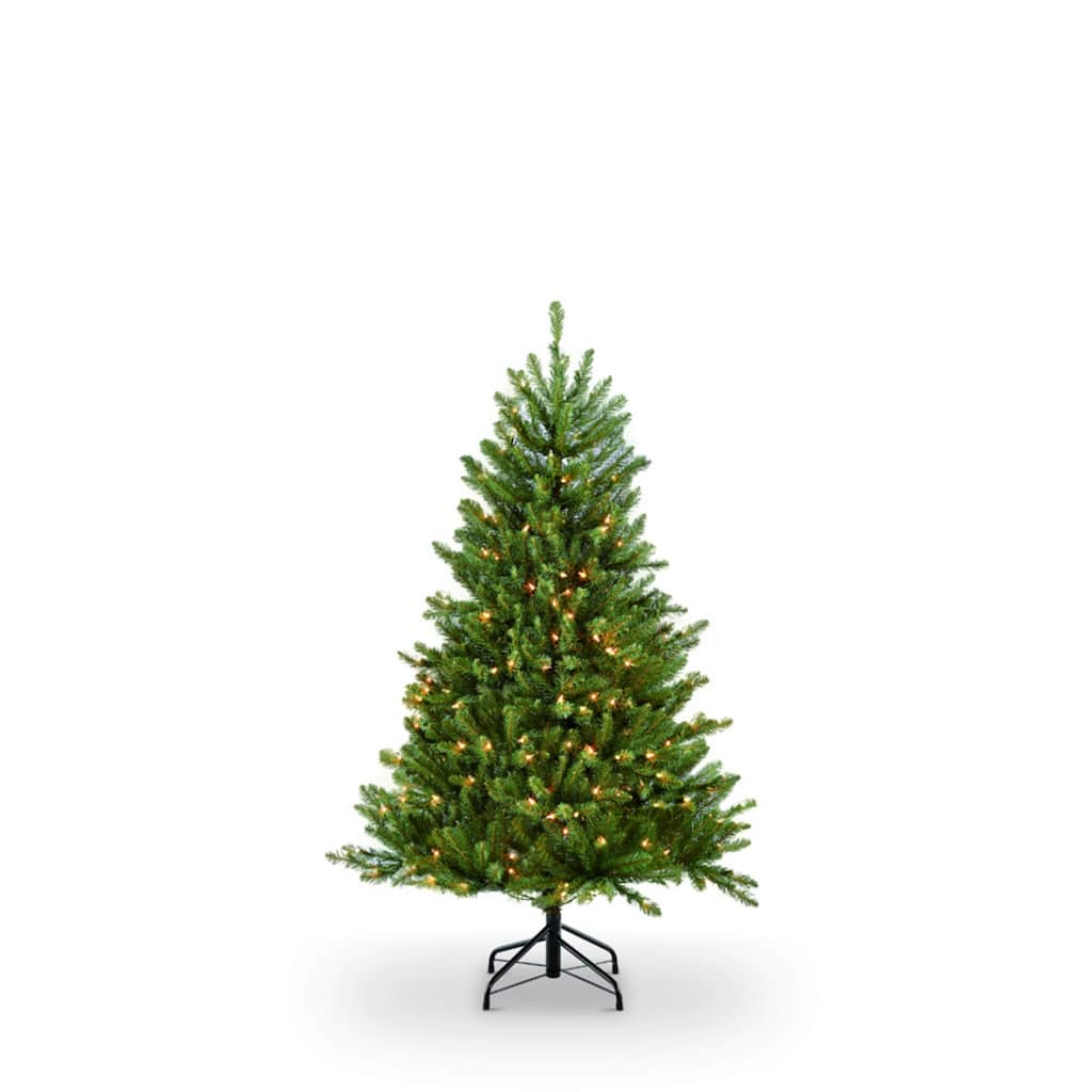 Pre-Lit Full Artificial Fraser Fir Christmas Tree - 4.5’ - Clear Light - 4.5 Foot