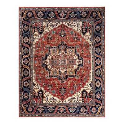 Serapi One-of-a-Kind Hand-Knotted Area Rug - Red, 8' 2" x 10' 4" - 8' 2" x 10' 4"