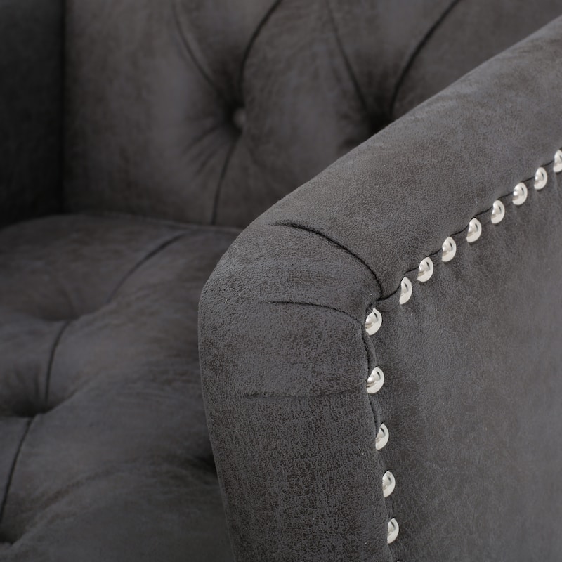 28" Button Tufted Club Chair
