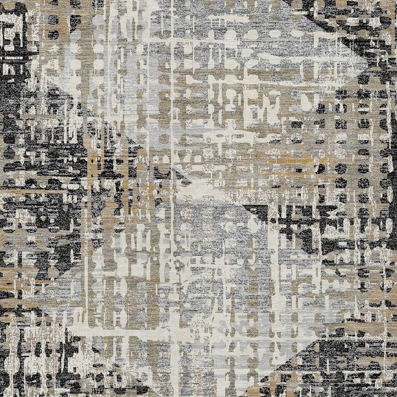 HomeRoots Geometric Transitional Rectangle Outdoor Rug