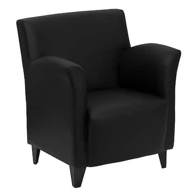 Contemporary Upholstered Lounge Chair with Flared Arms