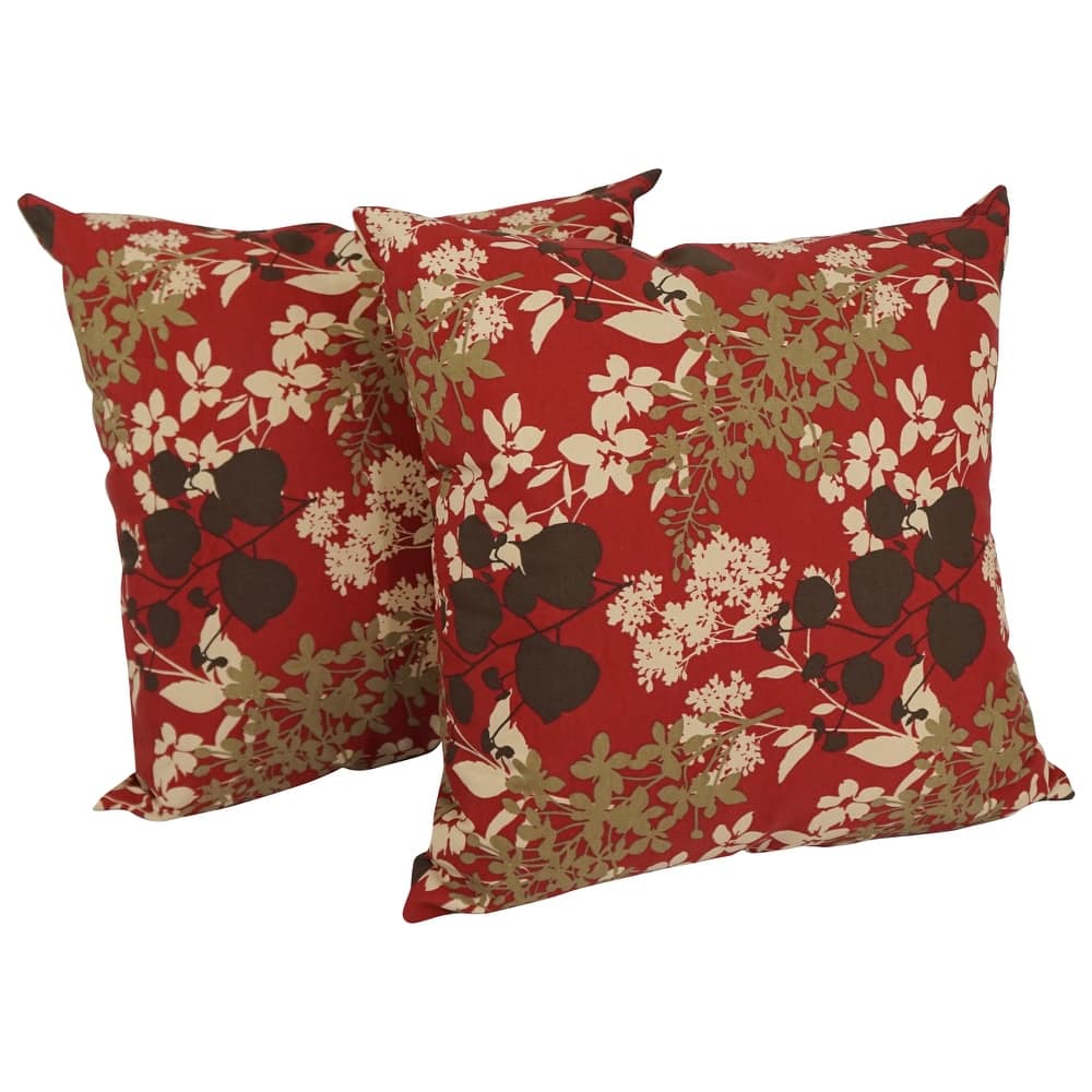 17-inch All-weather Outdoor Throw Pillows (Set of 2, Multiple Patterns)