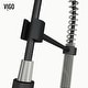 preview thumbnail 115 of 156, VIGO Edison 19" H Single Handle Pull-Down Sprayer Kitchen Faucet
